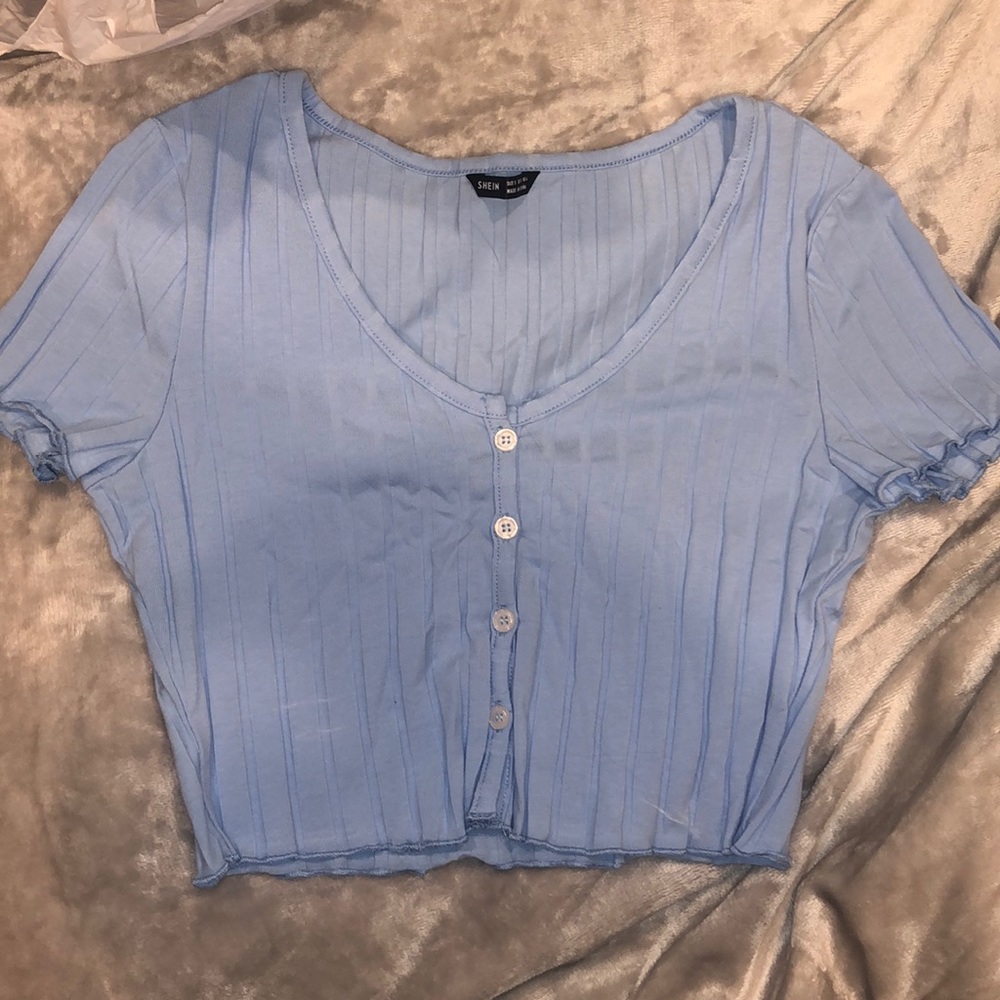 button up crop top
